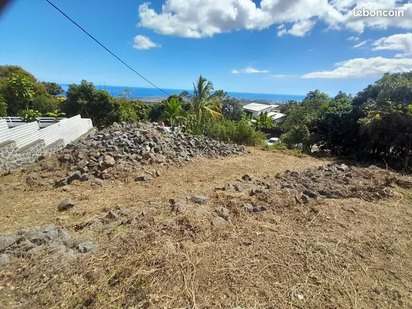 Terrain 500 m2 constructible vue mer