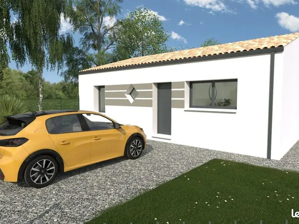 Maison de 65 m² sur un terrain de 538 m² à AUZAY en VENDEE (85)