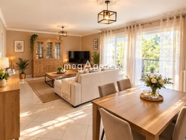Tassin-la-Demi-Lune - Appartement 88 m², séjour double, parking et cave