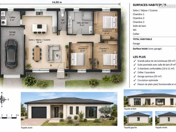 Maison 100m2
