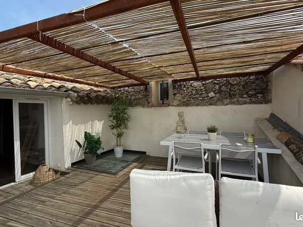Maison de village coup de coeur - Toit-terrasse avec vue Alpilles