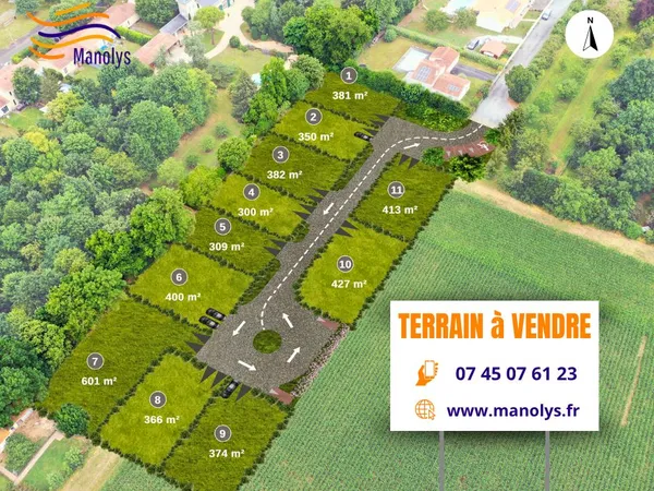 Terrain viabilisé bourg ST GEORGES DU BOIS