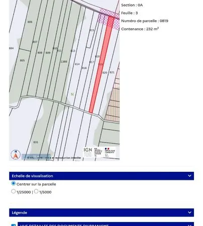 Vente en lot de 2 parcelle forestière