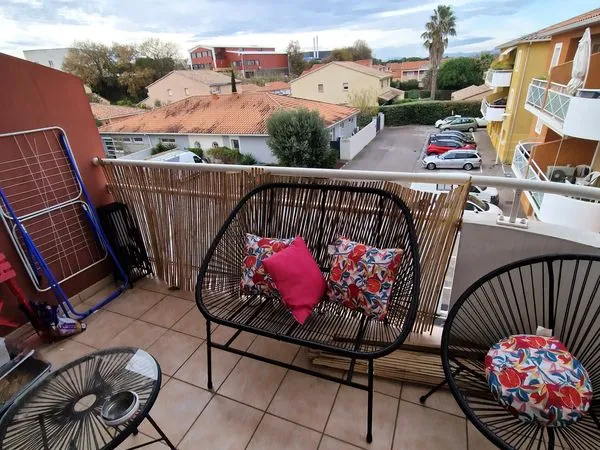 Apt T3, 2ème étage avec ascenseur, terrasse exposée Ouest et parking - Canet en Roussillon