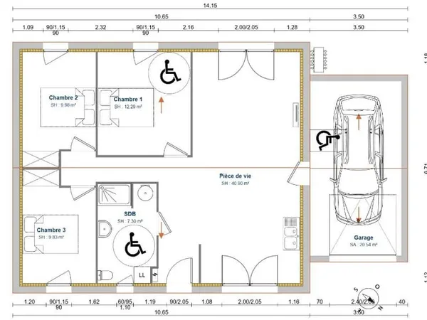 Maison 4 pièces 80 m²