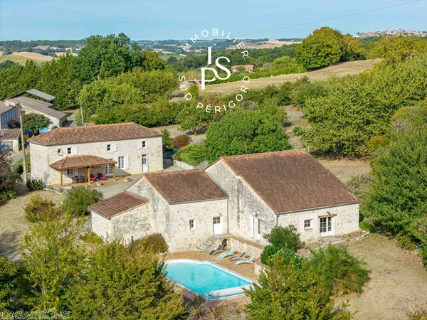 BELLE MAISON EN PIERRE AVEC PISCINE ET VUE SUR LA CAMPAGNE - SAINT-PIERRE-DE-CLAIRAC