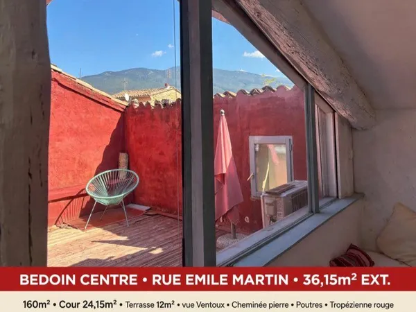 Maison de village rare à Bedoin (84410) Mont Ventoux