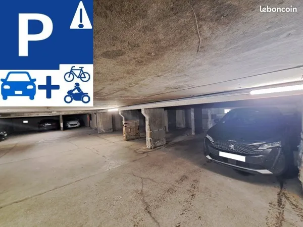 Place de parking couverte Voiture + Moto en sous-sol secteur Petite France