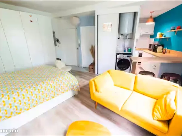 Studio 27 m² avec vue sur la Viosne - Gare à 100 m - Ascenseur