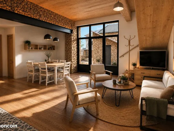 Grange centre-ville esprit loft - 125 m² habitables clé en main au calme dans quartier privé