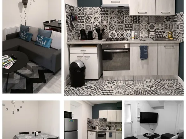Appartement F3 RDC, meublé et équipé, Terasse