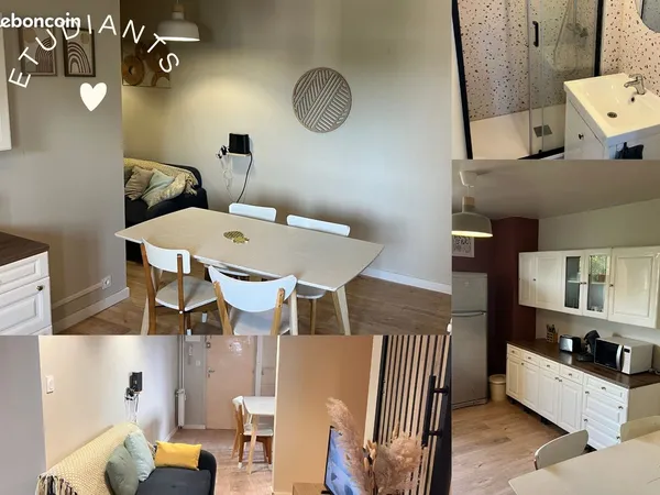 Appartement de 80m2 - 4 chambres Rue du Maréchal Foch à Loos - Etudiants seulement - Proche CHR / éc