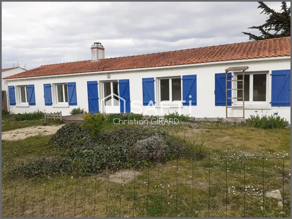 A la Guérinière, maison de plain-pied de 107 m2 de surface habitable, non loin des plages et des com