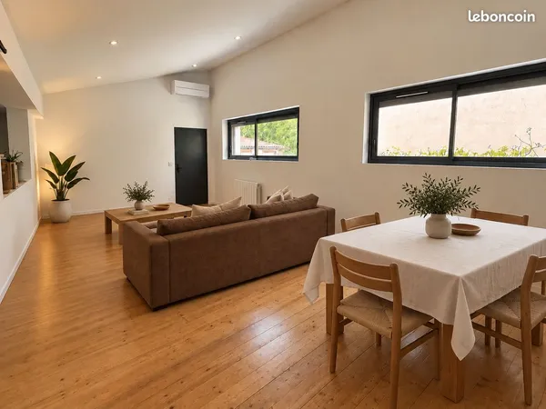 T3 85 m² meublé - Saint-Aubin - Climatisation - Parking privé