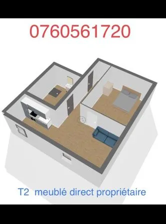 Appartement de 23m2 à louer sur Orange
