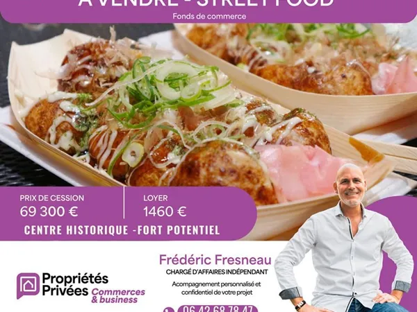 Fonds de commerce restauration rapide 100 m²