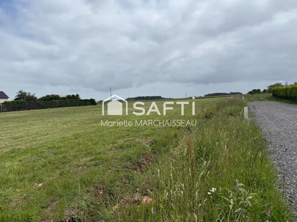 Terrain constructible viabilisé de 836m2