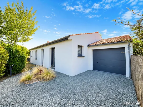 Maison plain pied - 1200m de la plage - 4 chambres