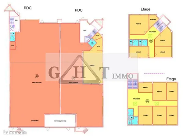 Local bureaux 475 m²
