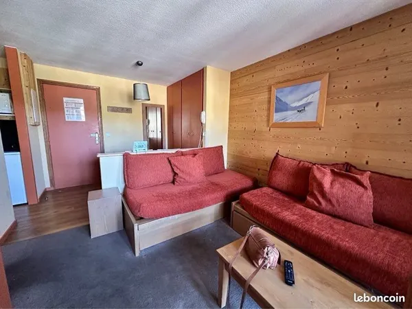 Loue joli T2 avec terrasse en plein centre à l'Alpe d'Huez