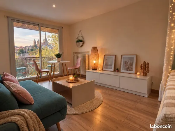 Appartement neuf, meublé confortablement avec superbe vue