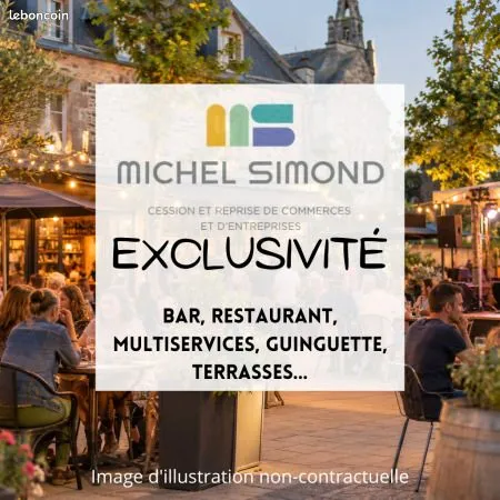 Fonds de commerce bar, restaurant 70 m²