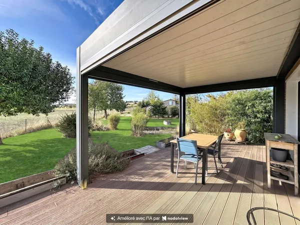 Belle maison contemporaine ossature bois