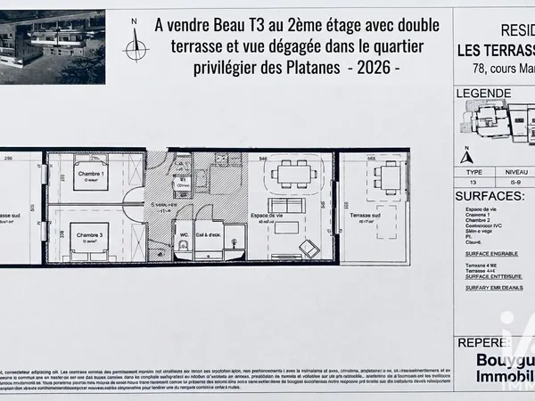 Vente Appartement 3 pièces