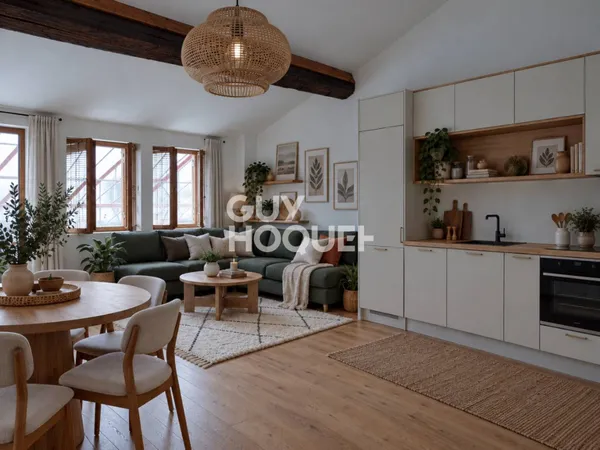 Appartement à vendre de 2 pièces de 51.54 m²