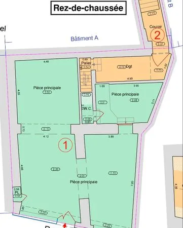 Local commercial 87m2 à vendre