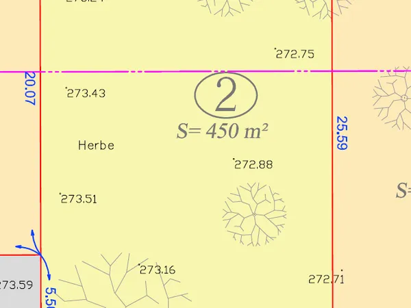 Terrain 429 m²