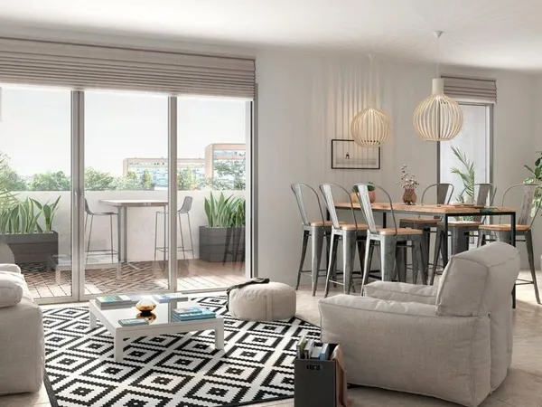 2 PIÈCES offrant 51m² de surface privative / Parking
