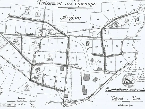 Vente terrain megeve avec pc purgé