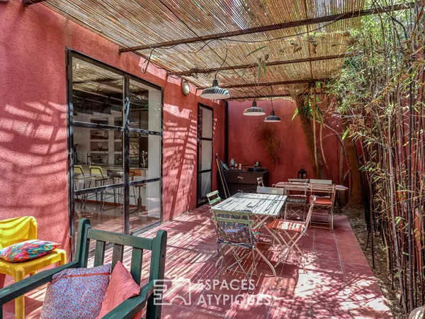 Loft en duplex avec patio