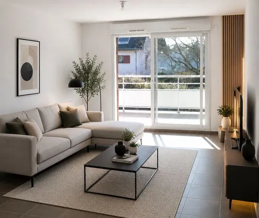 T3 avec terrasse, garage et parking