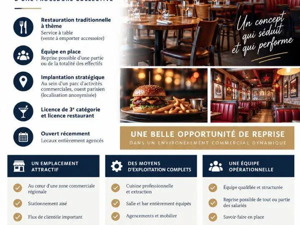 Hôtellerie et restauration Vente Les Clayes-sous-Bois 90000€