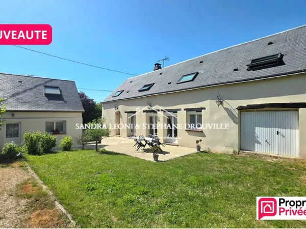PROCHE MAINTENON - JOUY RAVISSANTE LONGERE de 175 m² + DEPENDANCE HABITABLE de 56 m²