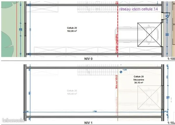Local commercial 140 m²