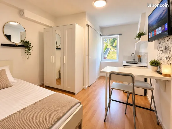 Studio meublé moderne - Proche Luxembourg & gare de Longwy - Prêt à vivre