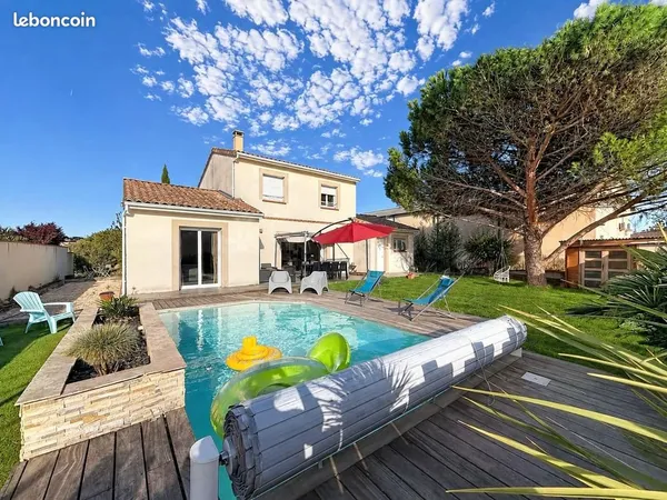 Maison 4 chambres et bureau - piscine - Centre de Castelginest