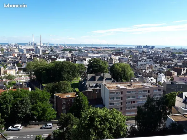 F4 - dernier etage - le havre - 2 balcons - vue degagee