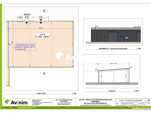Local 200 m² Le Thillot