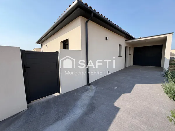 VILLA 95 M² AVEC GARAGE ET PISCINE SUR TERRAIN DE 414 M²