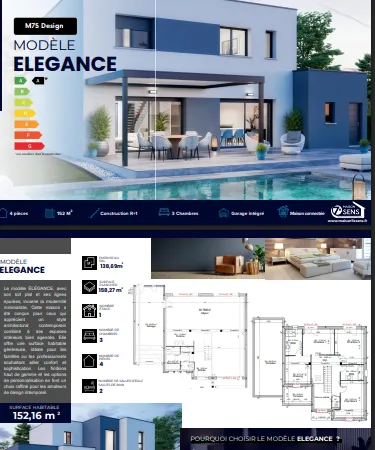 Maison neuve 4 pièces 152 m²