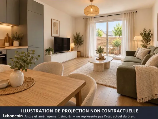Duplex meublé de 50 m² avec extérieur
