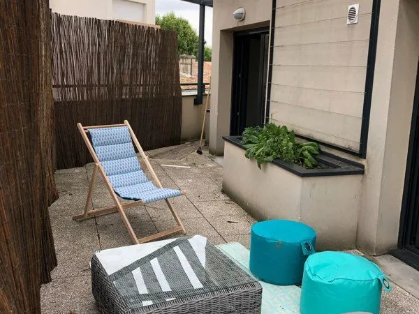 Superbe T3 80m2, terrasse 45m2 parc bordelais