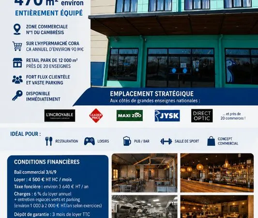 Local commercial 470 m² PROVILLE