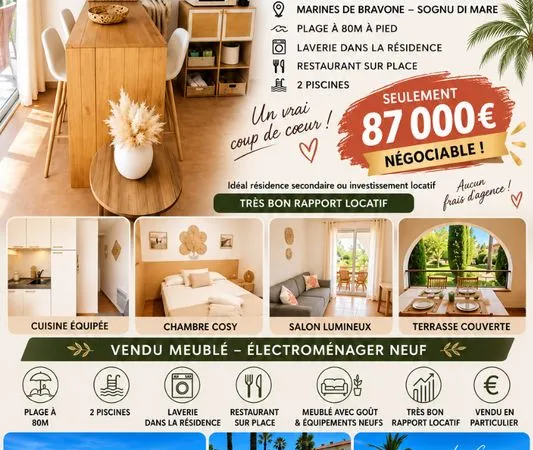 Cocoon cosy en bord de mer