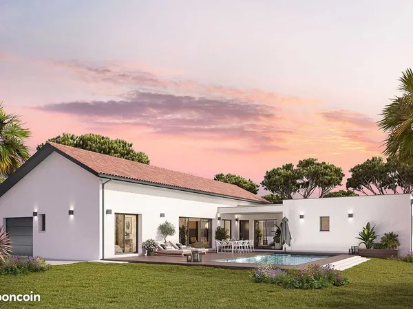 Maison contemporaine de plain-pied de 110 m² sur terrain de 708 m² à Montastruc-la-Conseillère