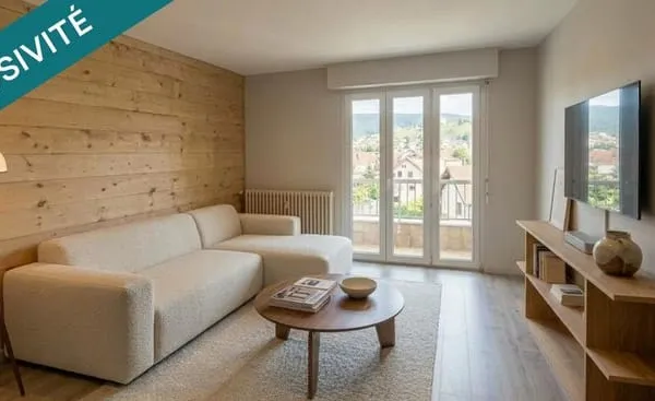 T3 lumineux de 69 m² à Pontarlier  4€ et dernier étage